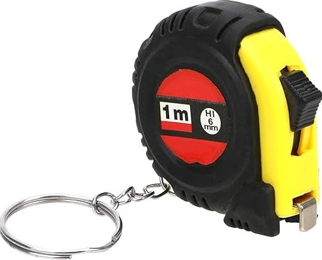 MINI TAPE MEASURE/SCREWDRIVER KEYCHAIN